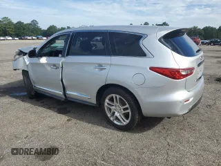 2013 Infiniti JX35 with VIN 5N1AL0MN7DC326900, listed as a Copart auction lot 64036644 with 0 mi miles and Salvage Title. Bid and sale history available at carsss.com. Image 2.