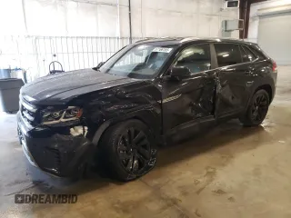 2023 Volkswagen Atlas SE z VIN 1V2HE2CA0PC222288, wystawiony jako Copart lot #57166165 z przebiegiem 18 142 mil mil oraz Szkoda całkowita • Salvage title. Historia ofert i sprzedaży dostępna na DreamBid. Obrazek 1.