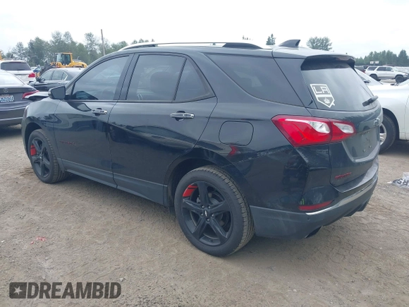 2019 Chevrolet Equinox Premier with VIN 2GNAXYEX5K6303782, listed as a IAAI auction lot 42474672 with 55,889 mi miles and . Bid and sale history available at DreamBid. Image 3.
