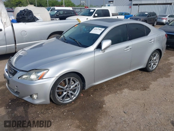2008 Lexus IS 250 with VIN JTHBK262X85066429, listed as a IAAI auction lot 42037886 with 153,587 mi miles. Bid and sale history available at carsss.com. Image 19.