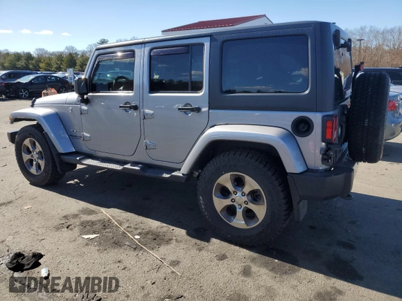 2017 Jeep Wrangler Unlimited Sahara with VIN 1C4BJWEG5HL625065, listed as a Copart auction lot 46103625 with 111,189 mi miles and Salvage Title. Bid and sale history available at carsss.com. Image 2.