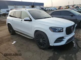 2022 Mercedes-Benz GLS with VIN 4JGFF5KE5NA634979, listed as a Copart auction lot 60974103 with 24,159 mi miles. Bid and sale history available at carsss.com. Image 4.
