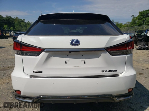 2022 Lexus RX with VIN 2T2YGMDA2NC077938, listed as a Copart auction lot 61071184 with 33,249 mi miles and Salvage Title. Bid and sale history available at carsss.com. Image 6.