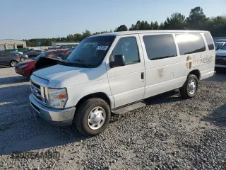 2012 Ford Econoline Passenger XL with VIN 1FBSS3BL4CDB13933, listed as a Copart auction lot 50081895 with 127,706 mi miles and Salvage Title. Bid and sale history available at DreamBid. Image 1.
