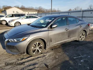 2022 Nissan Sentra SV with VIN 3N1AB8CV6NY210123, listed as a Copart auction lot 42646245 with 13,254 mi miles and Salvage Title. Bid and sale history available at carsss.com. Image 1.