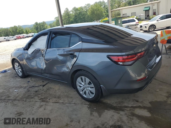 2024 Nissan Sentra S with VIN 3N1AB8BV8RY207327, listed as a Copart auction lot 62074185 with 25,782 mi miles and Salvage title. Bid and sale history available at DreamBid. Image 2.