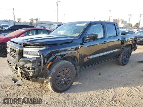 2023 Nissan Frontier SV with VIN 1N6ED1EK6PN614006, listed as a Copart auction lot 77823854 with 14,500 mi miles and Salvage Title. Bid and sale history available at carsss.com. Image 1.