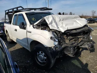 2020 Ford F-150 XL with VIN 1FTEX1EB9LFA60944, listed as a Copart auction lot 81302364 with 127,147 mi miles and Salvage Title. Bid and sale history available at carsss.com. Image 4.