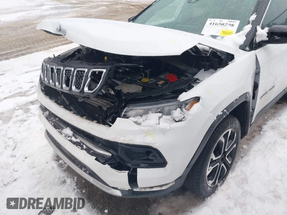 2023 Jeep Compass Limited with VIN 3C4NJDCN1PT519895, listed as a IAAI auction lot 41650298 with 14,119 mi miles and . Bid and sale history available at carsss.com. Image 6.