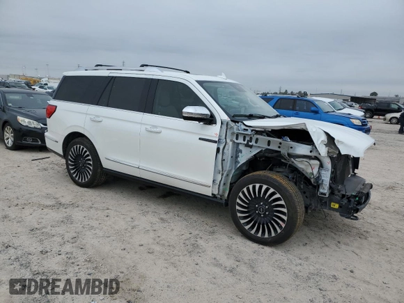 2020 Lincoln Navigator Black Label with VIN 5LMJJ2TT7LEL19771, listed as a Copart auction lot 46167285 with 99,753 mi miles and Salvage title. Bid and sale history available at DreamBid. Image 4.