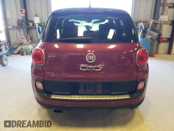 2015 FIAT 500L Urbana Trekking with VIN ZFBCFADH3FZ035172, listed as a Copart auction lot 52354404 with 57,669 mi miles and Salvage Title. Bid and sale history available at carsss.com. Image 6.