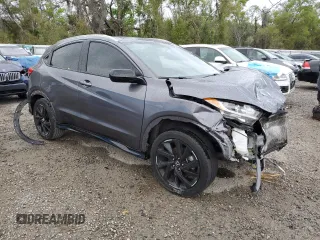 2022 Honda HR-V Sport with VIN 3CZRU6H11NM746158, listed as a Copart auction lot 50223225 with 45,470 mi miles and Salvage Title. Bid and sale history available at carsss.com. Image 4.