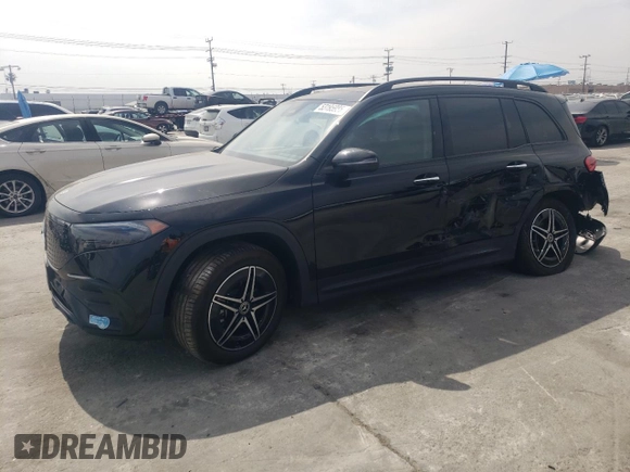 2024 Mercedes-Benz EQB 250+ z VIN W1N9M0CB6RN094807, wystawiony jako Copart lot #53195985 z przebiegiem 3 107 mil mil oraz Szkoda całkowita • Salvage title. Historia ofert i sprzedaży dostępna na DreamBid. Obrazek 1.