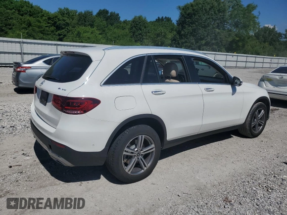 2021 Mercedes-Benz GLC 300 with VIN W1N0G8EB1MF869447, listed as a Copart auction lot 58706025 with 70,706 mi miles and Salvage title. Bid and sale history available at DreamBid. Image 3.