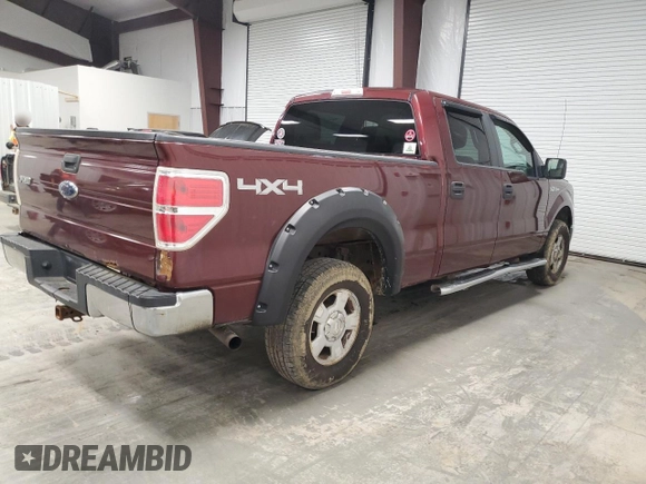 2010 Ford F-150 XL with VIN 1FTFW1E89AFB63855, listed as a Copart auction lot 52537905 with 205,761 mi miles and Clean title. Bid and sale history available at DreamBid. Image 3.
