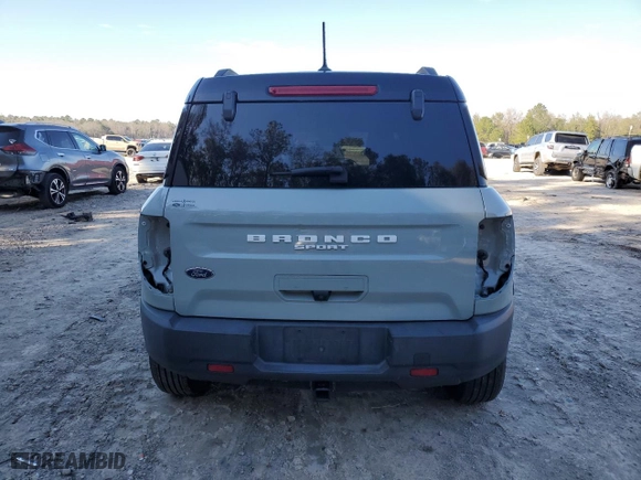 2021 Ford Bronco Sport Badlands with VIN 3FMCR9D93MRA58931, listed as a Copart auction lot 45733985 with 47,851 mi miles and Non Repairable. Bid and sale history available at carsss.com. Image 6.