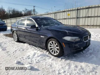 2014 BMW 5 Series 535i xDrive with VIN WBA5B3C54ED533572, listed as a Copart auction lot 89308205 with 130,486 mi miles and Salvage Title. Bid and sale history available at carsss.com. Image 4.