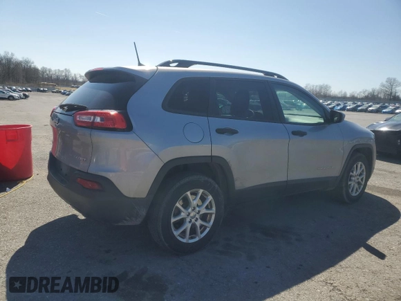 2016 Jeep Cherokee Sport with VIN 1C4PJMAB7GW215062, listed as a Copart auction lot 49578815 with 134,909 mi miles and Salvage Title. Bid and sale history available at carsss.com. Image 3.