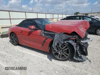 2021 BMW Z4 sDrive30i with VIN WBAHF3C07MWX23567, listed as a Copart auction lot 71971044 with 0 mi miles and Salvage Title. Bid and sale history available at carsss.com. Image 4.