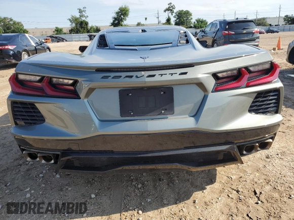 2022 Chevrolet Corvette 2LT with VIN 1G1YB2D47N5110763, listed as a Copart auction lot 63411194 with 0 mi miles and Salvage Title. Bid and sale history available at carsss.com. Image 6.