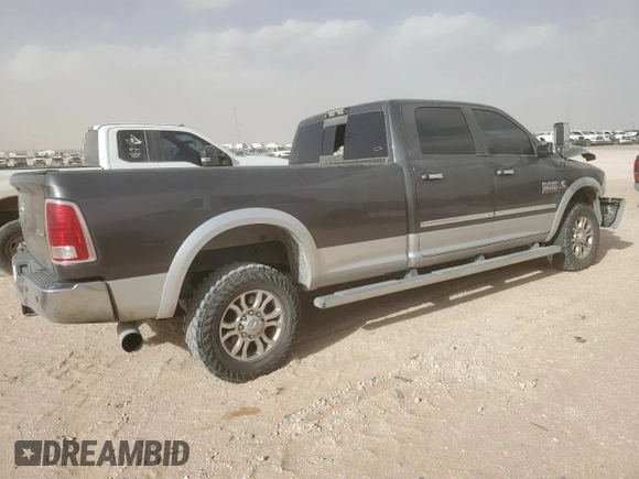 2015 Ram 3500 Laramie with VIN 3C63R3JL2FG541740, listed as a Copart auction lot 47493445 with 178,208 mi miles and Salvage Title. Bid and sale history available at carsss.com. Image 3.