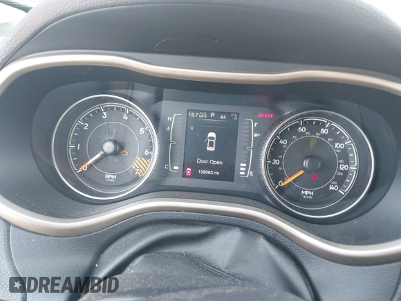 2015 Jeep Cherokee Sport with VIN 1C4PJMAB5FW533972, listed as a IAAI auction lot 41865291 with 106,063 mi miles. Bid and sale history available at carsss.com. Image 7.