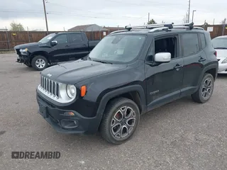 2017 Jeep Renegade Limited z VIN ZACCJBDB7HPF32725, wystawiony jako IAAI lot #41942878 z przebiegiem 65 563 mil mil oraz . Historia ofert i sprzedaży dostępna na DreamBid. Obrazek 2.