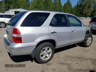 2002 Acura MDX Touring Pkg with VIN 2HNYD18682H000035, listed as a Copart auction lot 69664844 with 340,552 mi miles and Salvage Title. Bid and sale history available at carsss.com. Image 3.