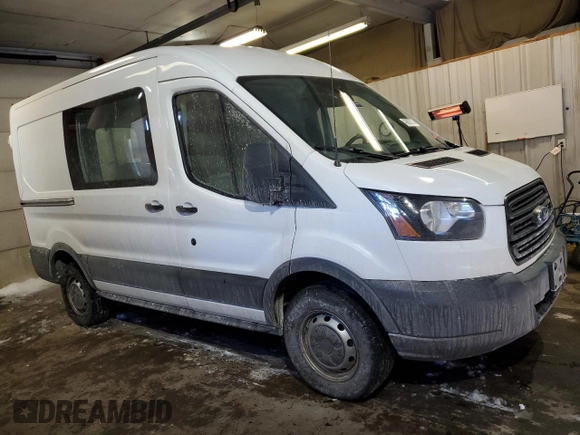 2018 Ford Transit with VIN 1FTYR1CM3JKA93793, listed as a Copart auction lot 42607275 with 125,241 mi miles and Salvage Title. Bid and sale history available at DreamBid. Image 4.