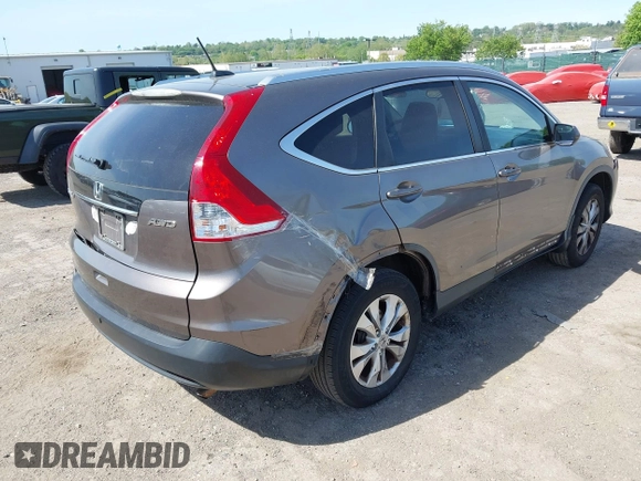 2012 Honda CR-V EX-L with VIN 5J6RM4H73CL012564, listed as a IAAI auction lot 42156438 with 165,346 mi miles and . Bid and sale history available at DreamBid. Image 4.