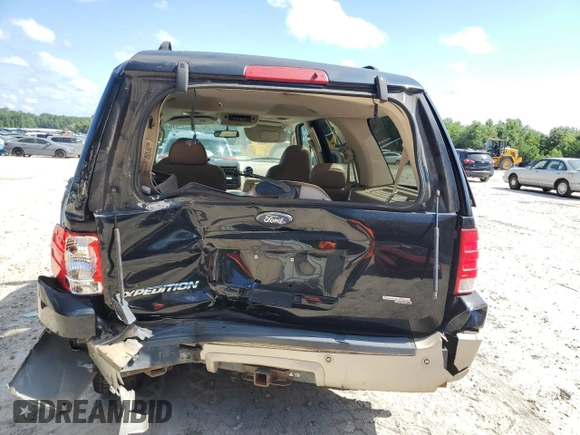 2006 Ford Expedition Eddie Bauer with VIN 1FMFU17556LA63250, listed as a Copart auction lot 61906595 with 151,047 mi miles and Salvage title. Bid and sale history available at DreamBid. Image 6.