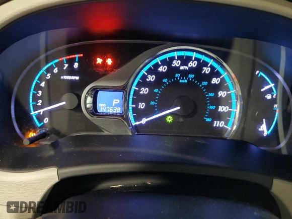 2013 Toyota Sienna XLE AAS with VIN 5TDYK3DC9DS330919, listed as a Copart auction lot 59094495 with 147,638 mi miles and Salvage title. Bid and sale history available at DreamBid. Image 9.