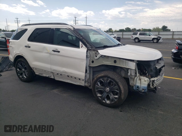 2018 Ford Explorer Sport with VIN 1FM5K8GT4JGB01013, listed as a Copart auction lot 60746615 with 73,583 mi miles and Salvage title. Bid and sale history available at DreamBid. Image 4.