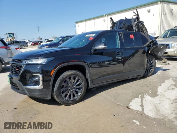 2022 Chevrolet Traverse RS with VIN 1GNERJKW6NJ111518, listed as a Copart auction lot 77961484 with 33,592 mi miles and Non repairable. Bid and sale history available at DreamBid. Image 1.