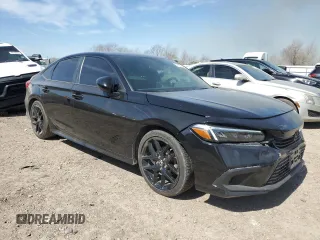 2023 Honda Civic Sedan Sport with VIN 2HGFE2F58PH542612, listed as a Copart auction lot 48127365 with 39,553 mi miles and Salvage Title. Bid and sale history available at carsss.com. Image 4.