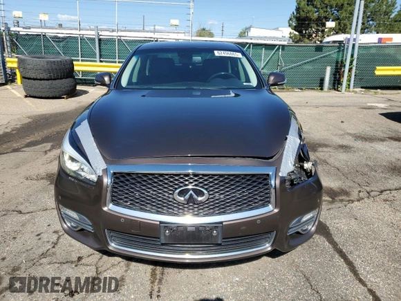 2016 Infiniti Q70 with VIN JN1BY1PR3GM720975, listed as a Copart auction lot 62496665 with 100,250 mi miles and Salvage title. Bid and sale history available at DreamBid. Image 5.