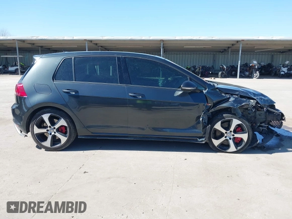 2017 Volkswagen Golf GTI S with VIN 3VW447AU1HM049147, listed as a IAAI auction lot 41775702 with 70,100 mi miles. Bid and sale history available at carsss.com. Image 14.
