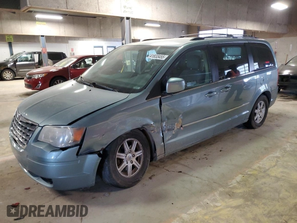 2010 Chrysler Town & Country Touring with VIN 2A4RR5D13AR392101, listed as a Copart auction lot 41833455 with 238,354 mi miles and Salvage Title. Bid and sale history available at carsss.com. Image 1.