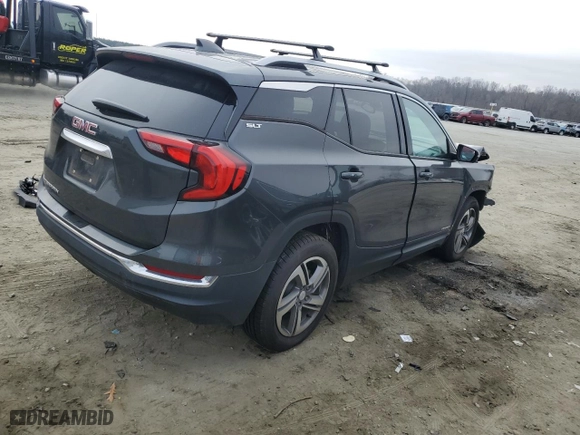 2019 GMC Terrain SLT with VIN 3GKALPEV7KL143675, listed as a Copart auction lot 43737325 with 85,738 mi miles and Salvage Title. Bid and sale history available at carsss.com. Image 3.