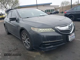 2016 Acura TLX V6 with VIN 19UUB2F35GA009159, listed as a IAAI auction lot 41972718 with 102,202 mi miles. Bid and sale history available at carsss.com. Image 1.