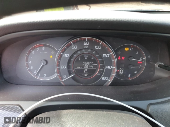2013 Honda Accord Sport with VIN 1HGCR2F52DA273461, listed as a Copart auction lot 52364325 with 92,577 mi miles and Salvage Title. Bid and sale history available at DreamBid. Image 9.