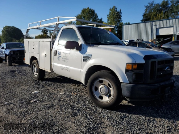 2008 Ford F-350 with VIN 1FTWF30Y08EC60252, listed as a Copart auction lot 74906074 with 218,772 mi miles and Salvage title. Bid and sale history available at DreamBid. Image 4.