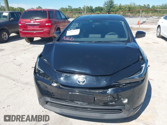 2023 Toyota Prius LE with VIN JTDACAAU9P3007704, listed as a IAAI auction lot 42037372 with 36,276 mi miles. Bid and sale history available at carsss.com. Image 6.