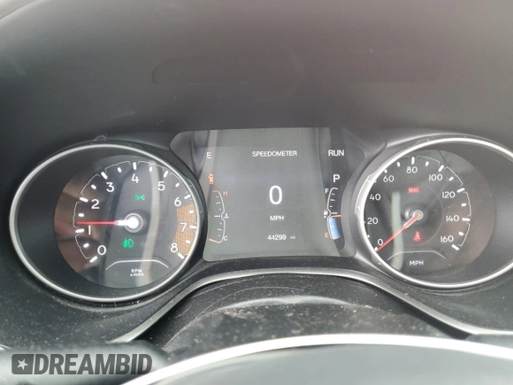 2021 Jeep Compass 80th Anniversary with VIN 3C4NJDEBXMT532899, listed as a Copart auction lot 55304905 with 44,299 mi miles and Salvage title. Bid and sale history available at DreamBid. Image 9.