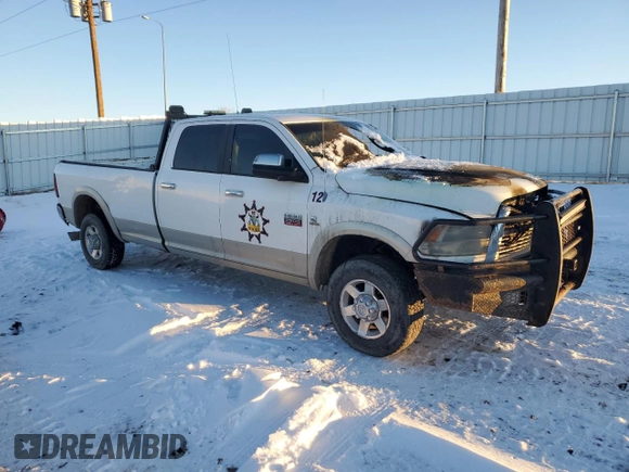 2010 Dodge Ram 2500 SLT with VIN 3D7UT2CL5AG126156, listed as a Copart auction lot 87412904 with 0 mi miles and Salvage Title. Bid and sale history available at carsss.com. Image 4.