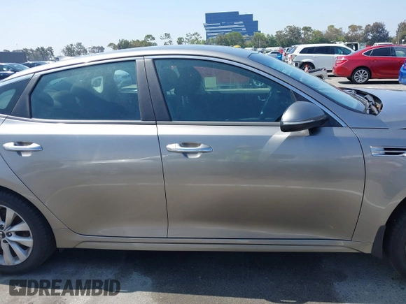 2018 Kia Optima S with VIN 5XXGT4L34JG263479, listed as a IAAI auction lot 42675426 with Not provided miles and . Bid and sale history available at DreamBid. Image 12.