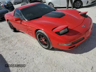2003 Chevrolet Corvette Z06 with VIN 1G1YY12S835128101, listed as a Copart auction lot 77173944 with 0 mi miles and Salvage Title. Bid and sale history available at carsss.com. Image 4.