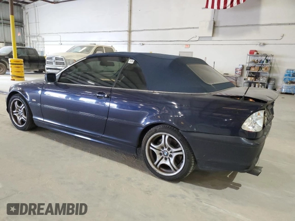 2003 BMW 3 Series 330Ci with VIN WBABS53423JU98101, listed as a Copart auction lot 85335144 with 106,581 mi miles and Salvage Title. Bid and sale history available at carsss.com. Image 2.