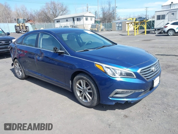 2015 Hyundai Sonata SE z VIN 5NPE24AF7FH158728, wystawiony jako IAAI lot #41841372 z przebiegiem 128 948 mil mil oraz . Historia ofert i sprzedaży dostępna na DreamBid. Obrazek 1.