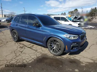 2019 BMW X3 M40i z VIN 5UXTS3C53KLR73700, wystawiony jako Copart lot #45681125 z przebiegiem 22 834 mil mil oraz Szkody całkowita. Historia ofert i sprzedaży dostępna na DreamBid. Obrazek 4.